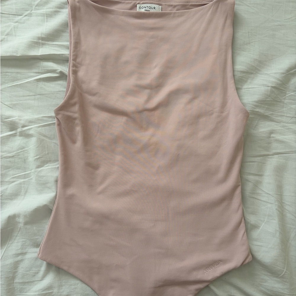 Aritzia Countour Blush Pink Sleeveless Bodysuit